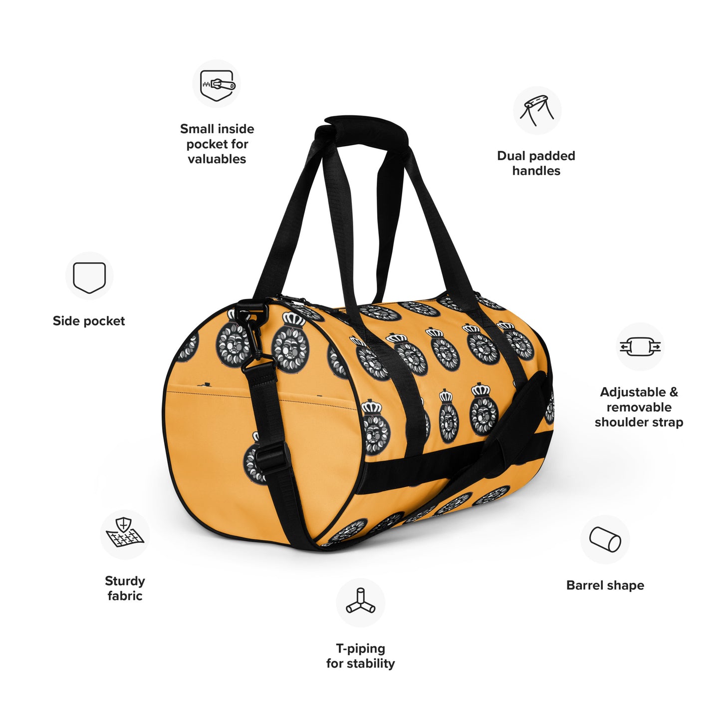 LC All-over print gym bag Red