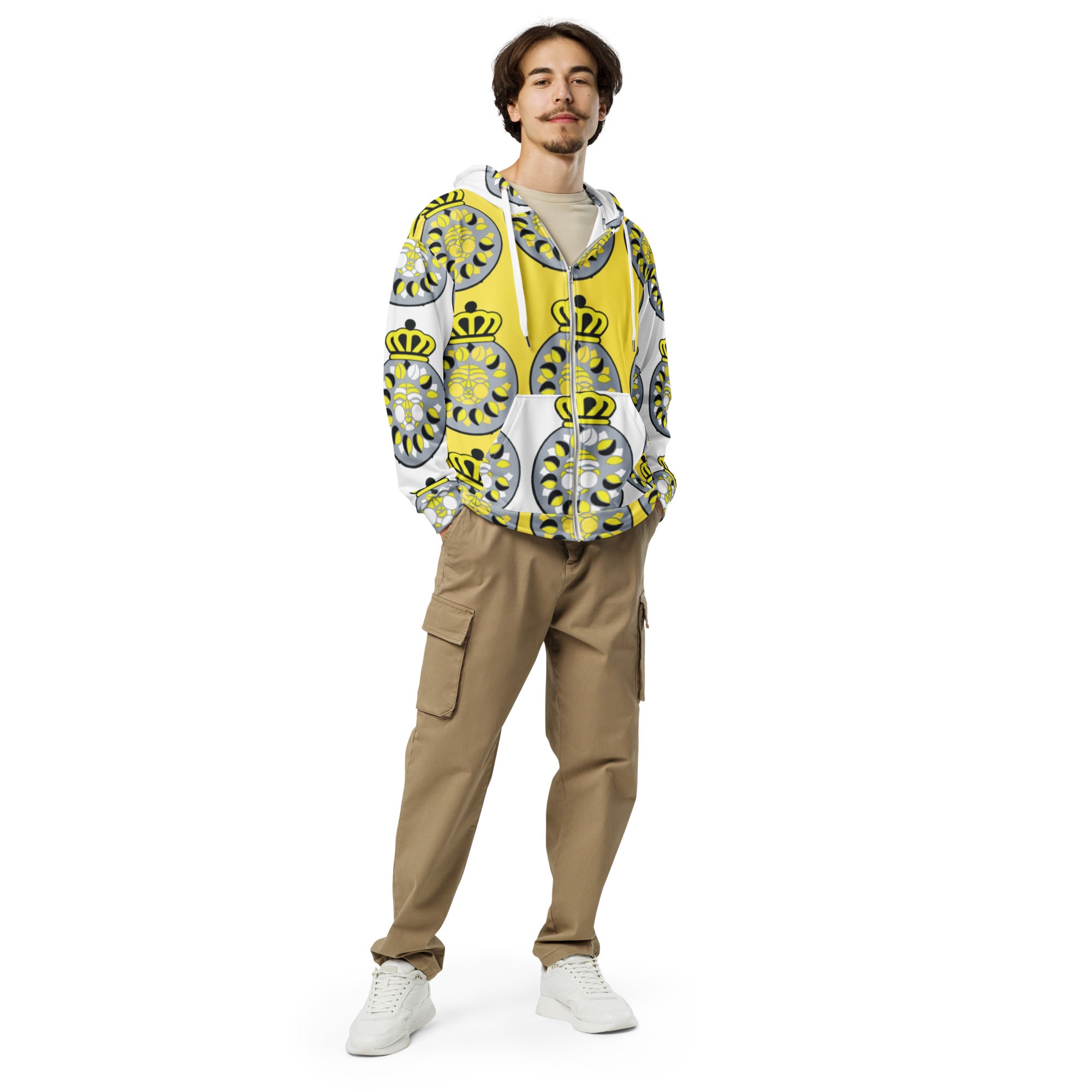 LC Unisex zip hoodie Yellow