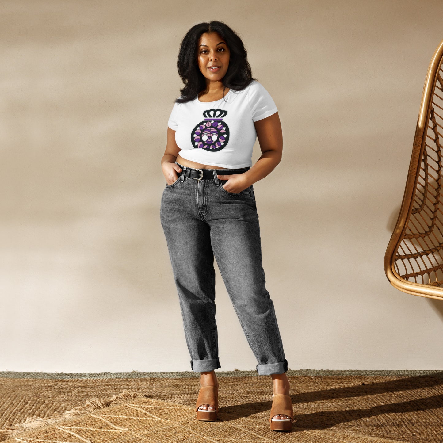 LC Women’s Crop Tee White